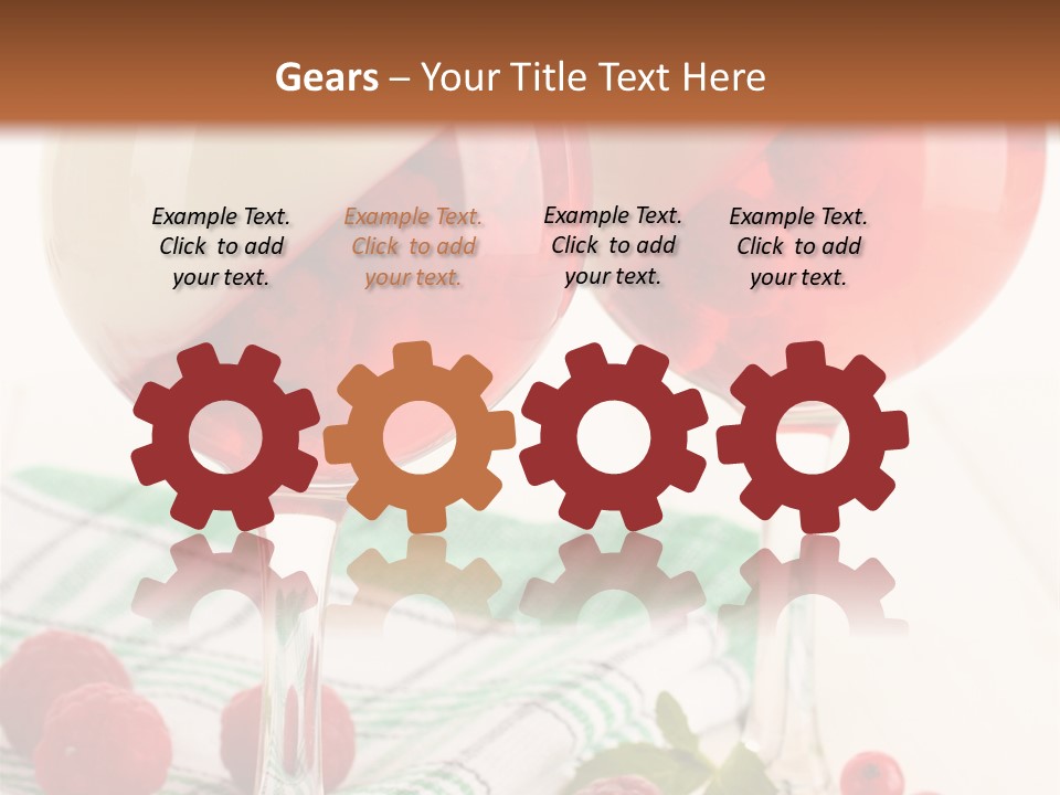 Sweet Table Fruit PowerPoint Template