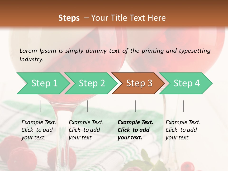 Sweet Table Fruit PowerPoint Template
