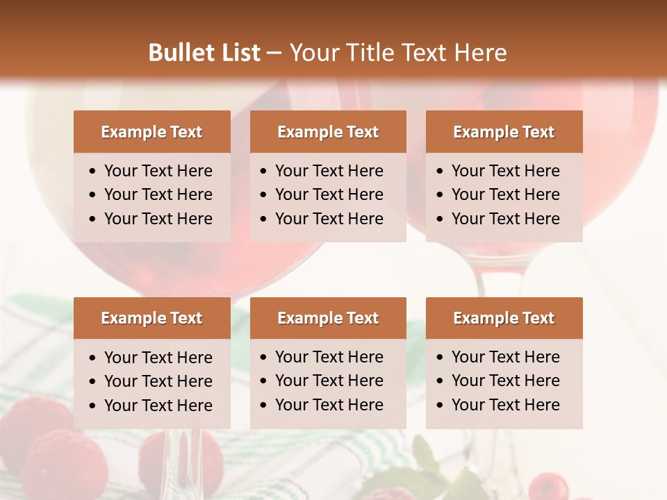 Sweet Table Fruit PowerPoint Template