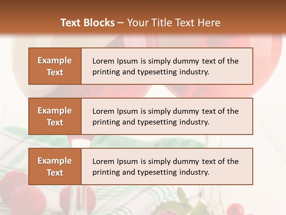 Sweet Table Fruit PowerPoint Template