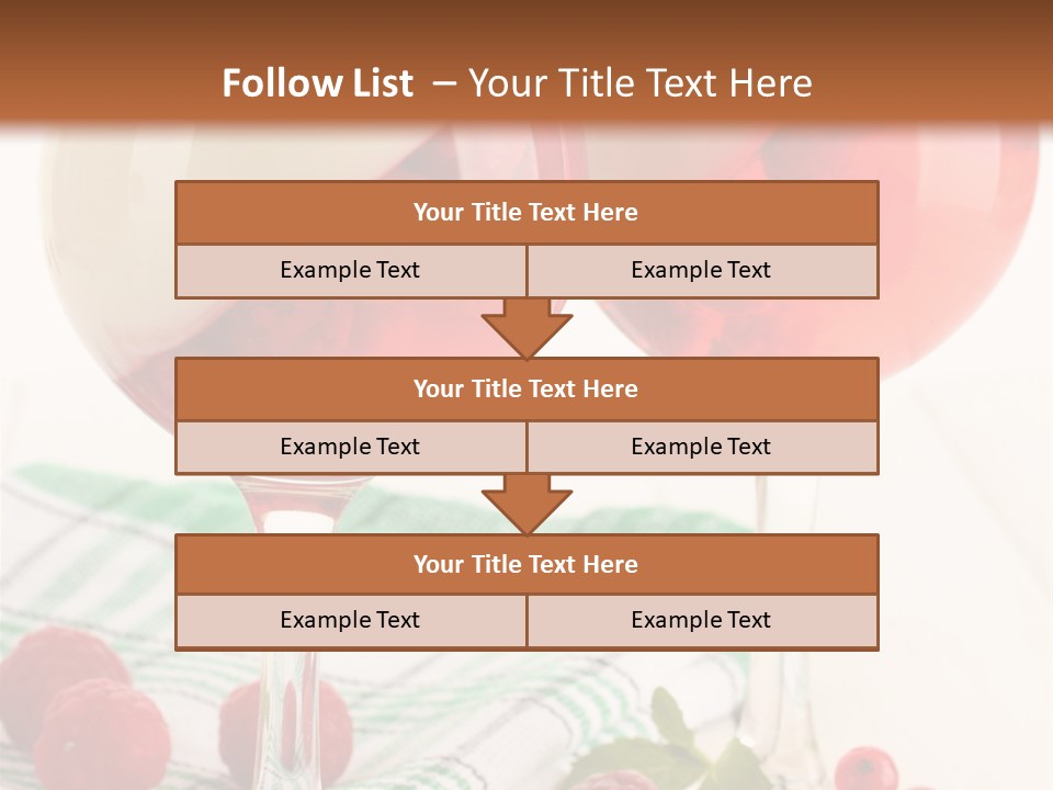 Sweet Table Fruit PowerPoint Template