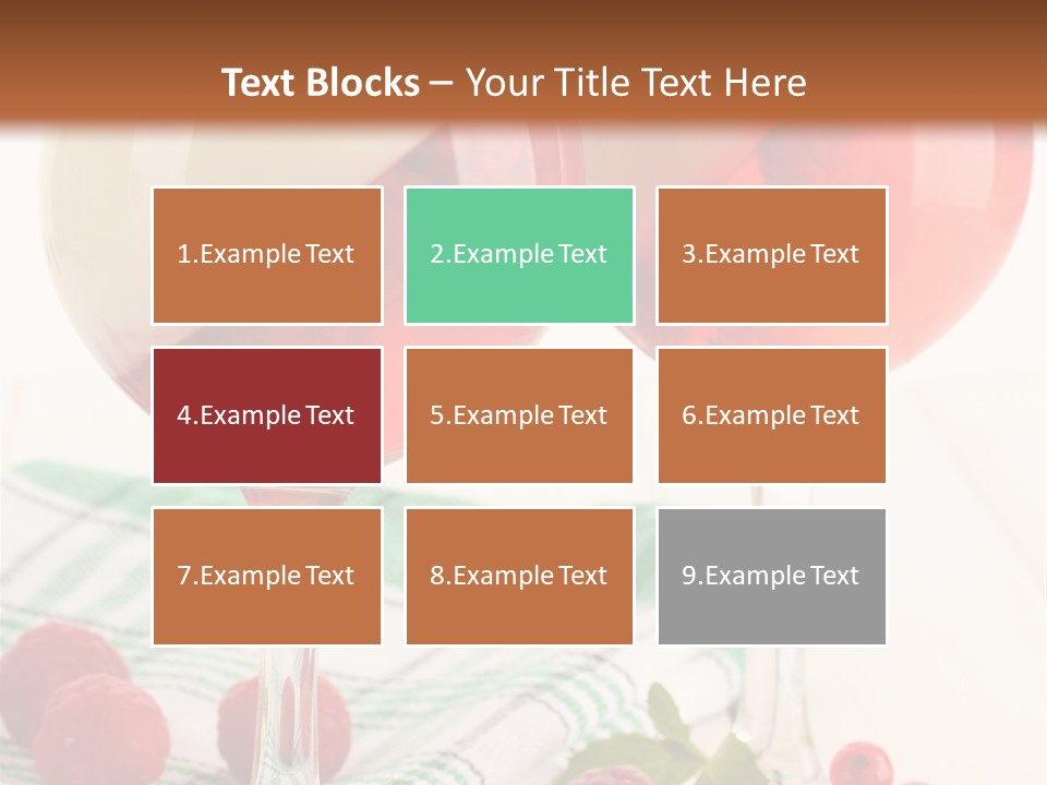 Sweet Table Fruit PowerPoint Template