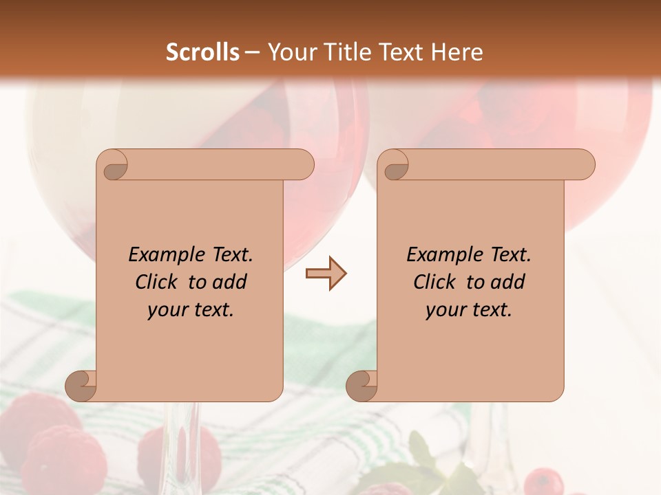 Sweet Table Fruit PowerPoint Template