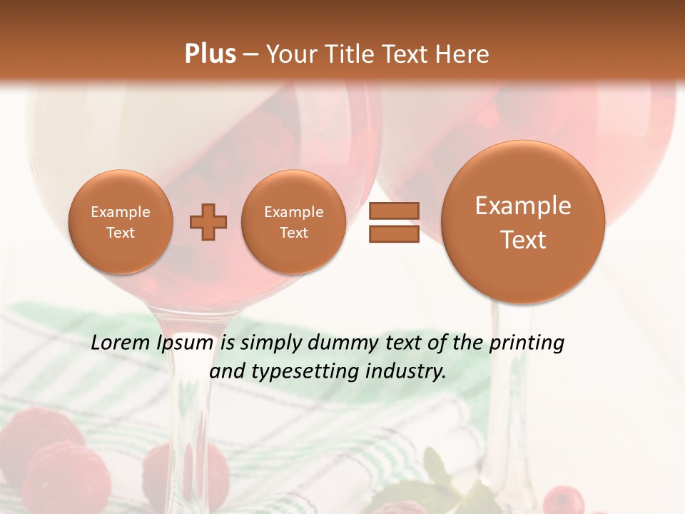 Sweet Table Fruit PowerPoint Template