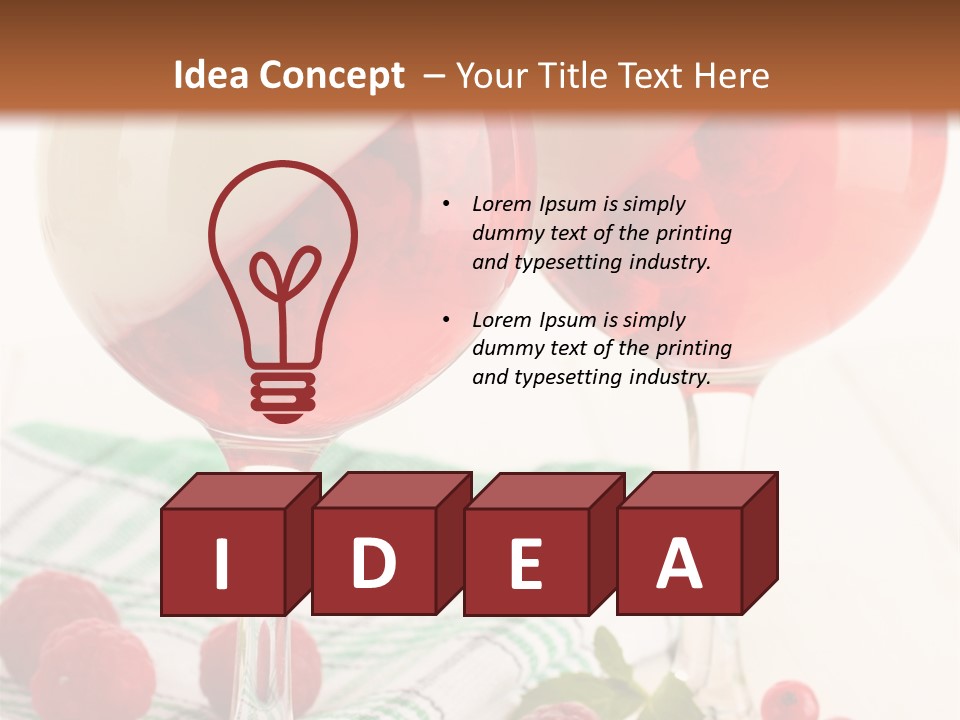 Sweet Table Fruit PowerPoint Template