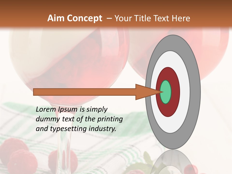 Sweet Table Fruit PowerPoint Template