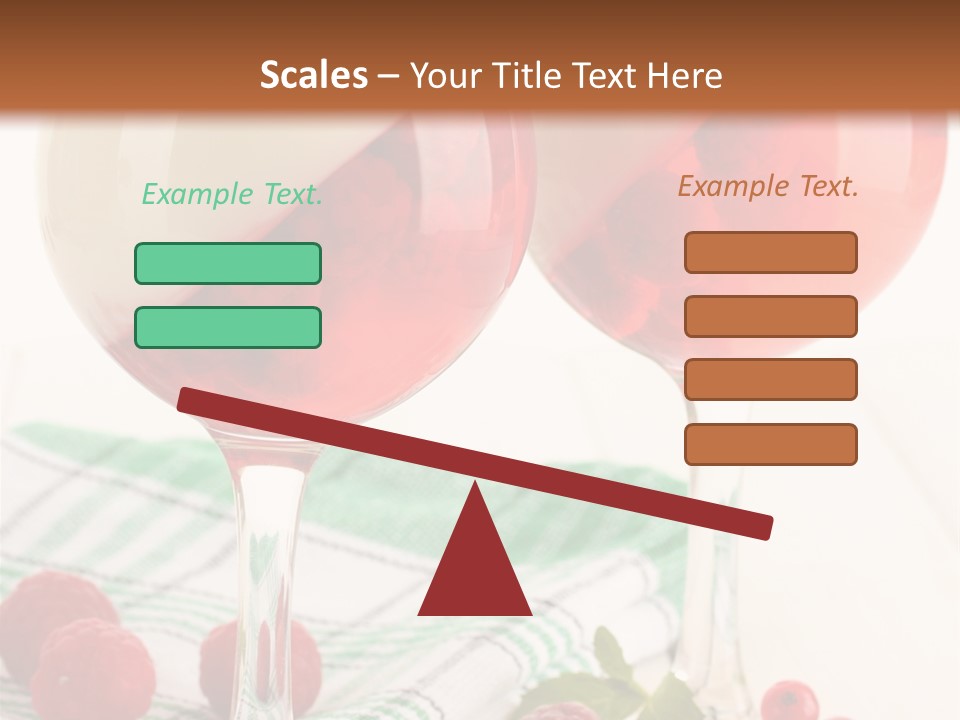 Sweet Table Fruit PowerPoint Template