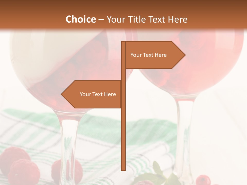 Sweet Table Fruit PowerPoint Template