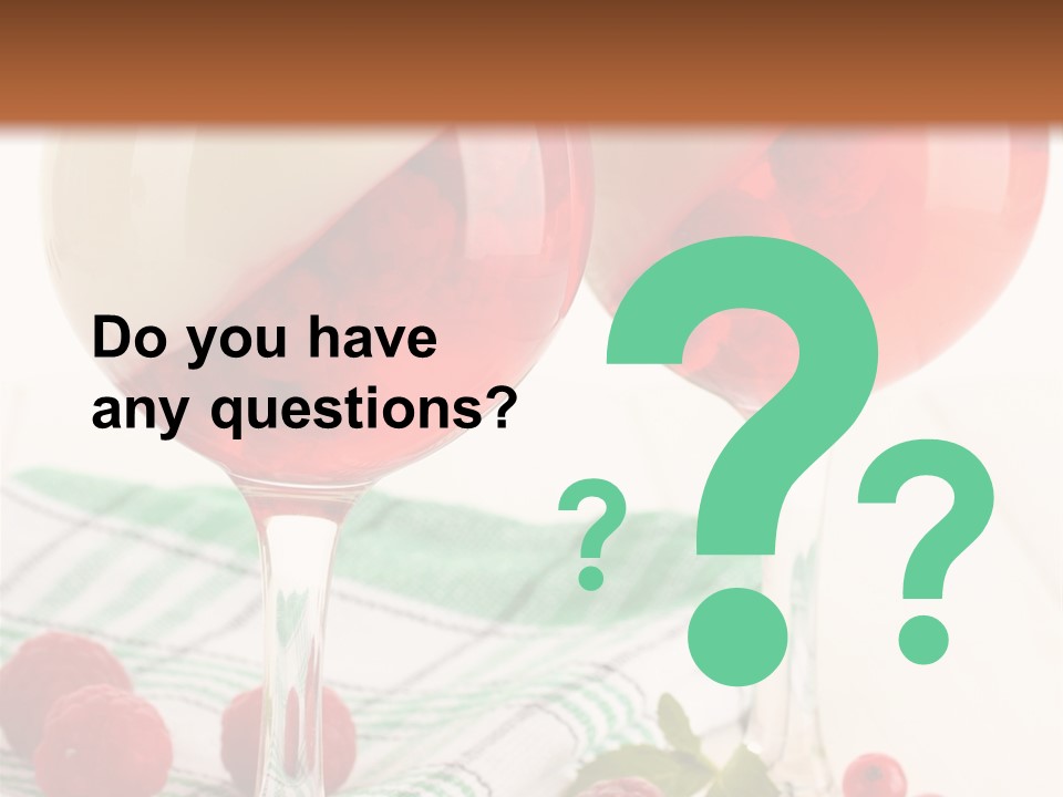 Sweet Table Fruit PowerPoint Template