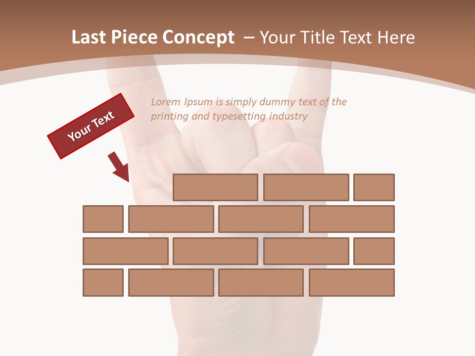 Isolated Satan Body PowerPoint Template