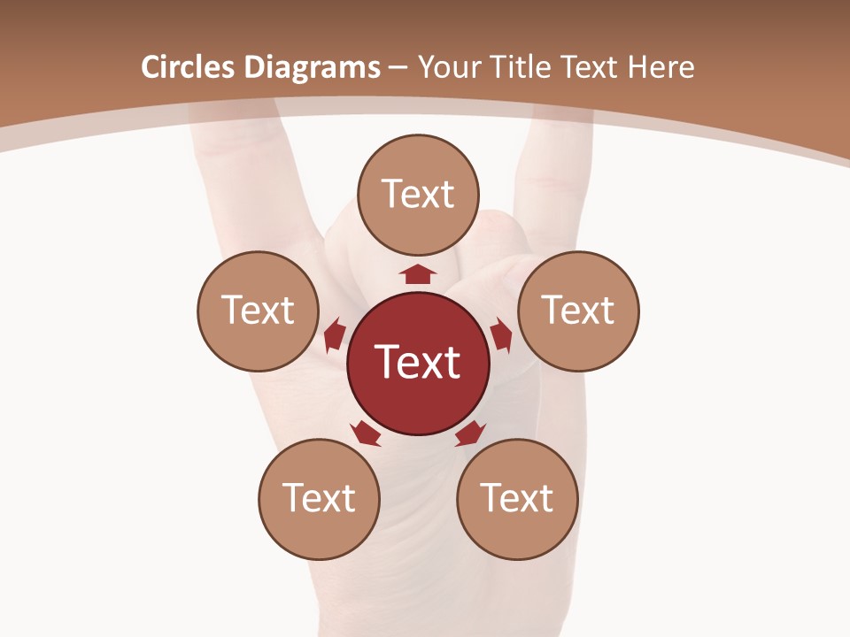 Isolated Satan Body PowerPoint Template