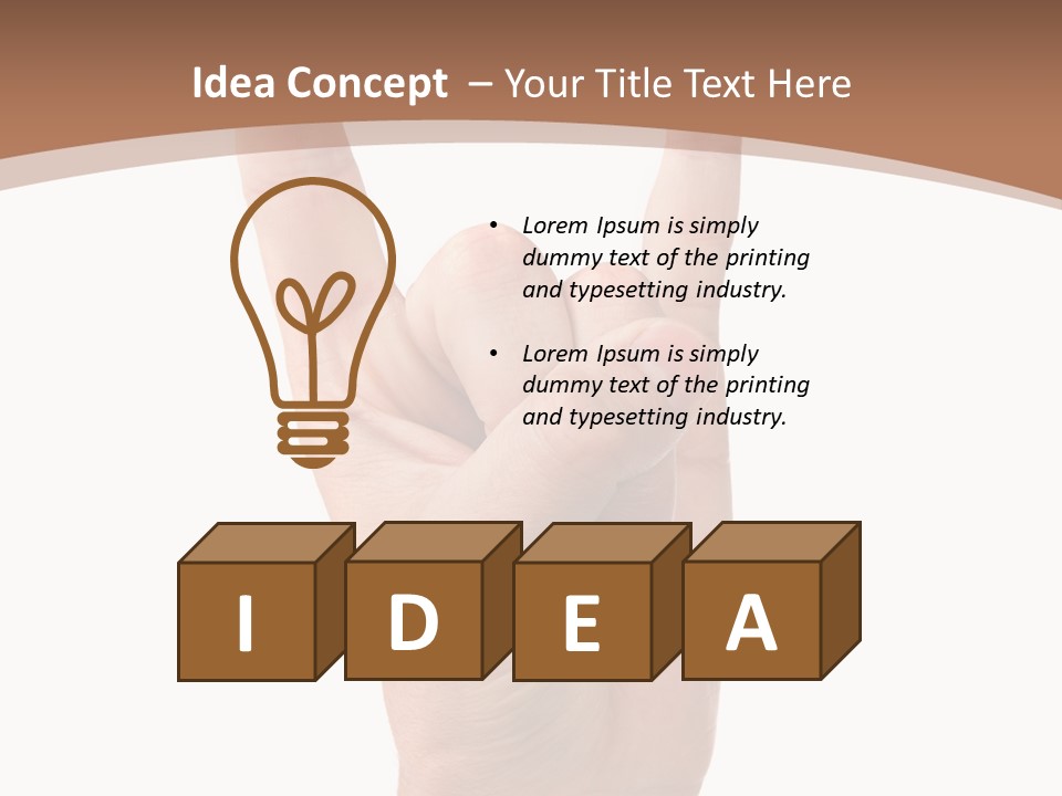 Isolated Satan Body PowerPoint Template