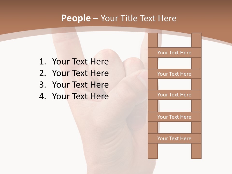 Isolated Satan Body PowerPoint Template