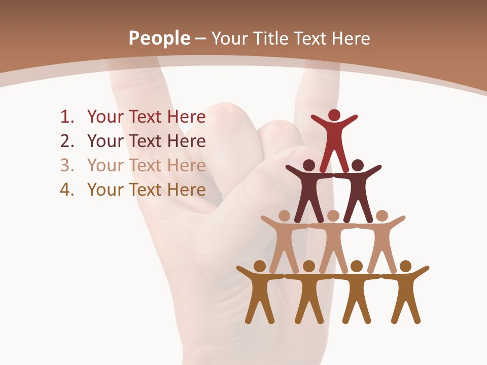 Isolated Satan Body PowerPoint Template