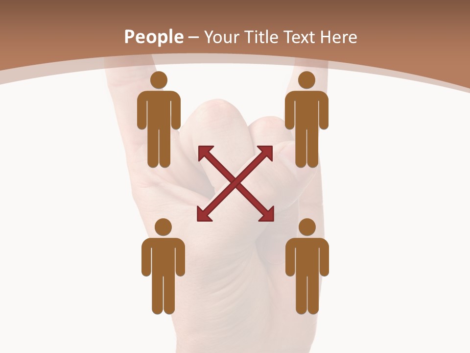 Isolated Satan Body PowerPoint Template