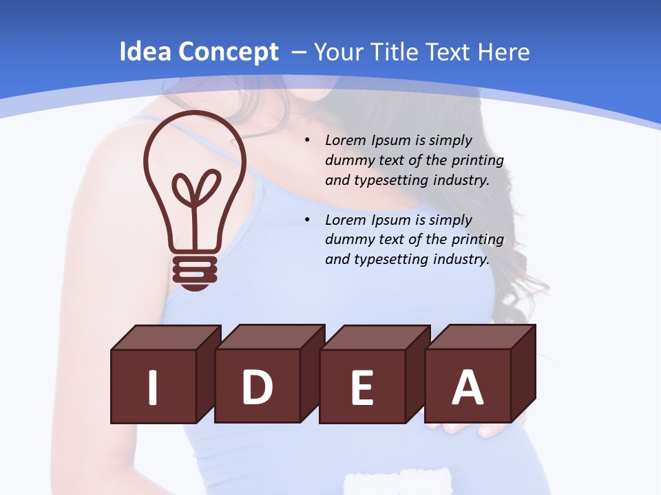 Sweet People Female PowerPoint Template