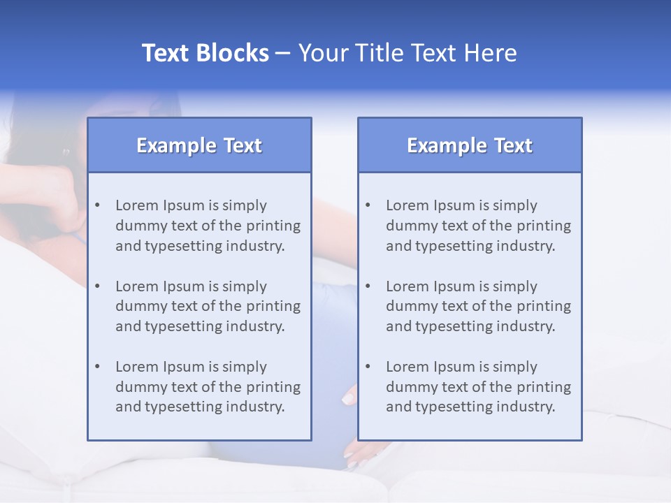 Parenthood Pregnant Joyful PowerPoint Template