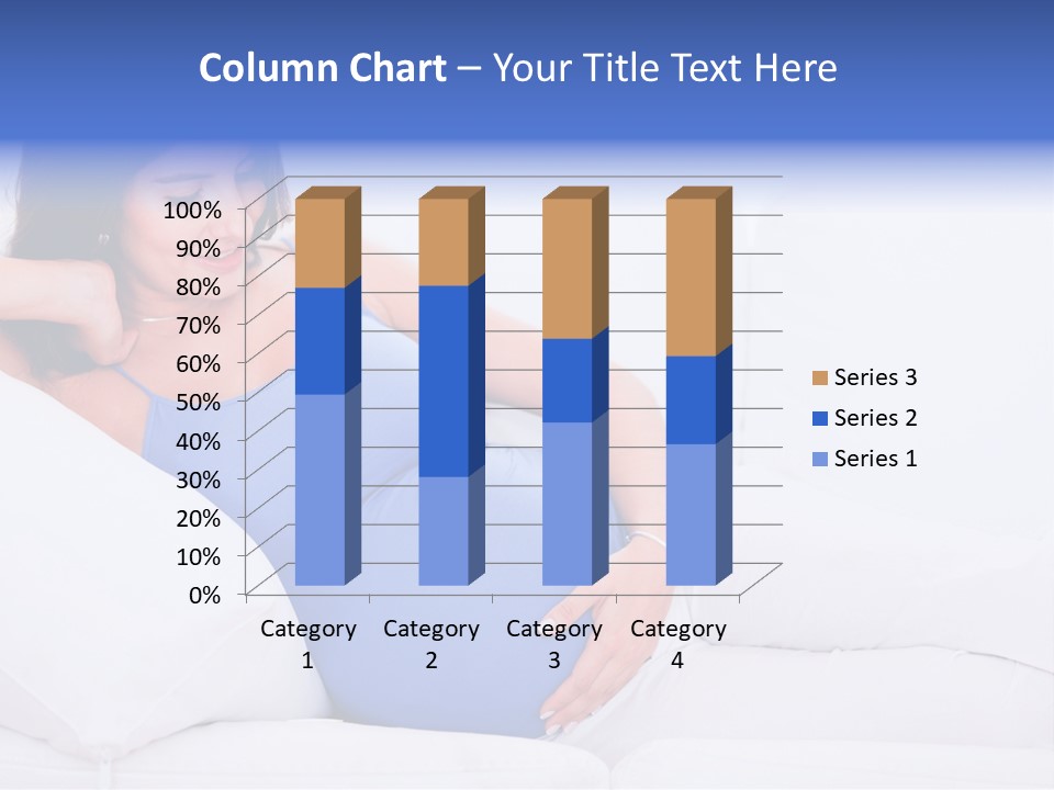 Parenthood Pregnant Joyful PowerPoint Template