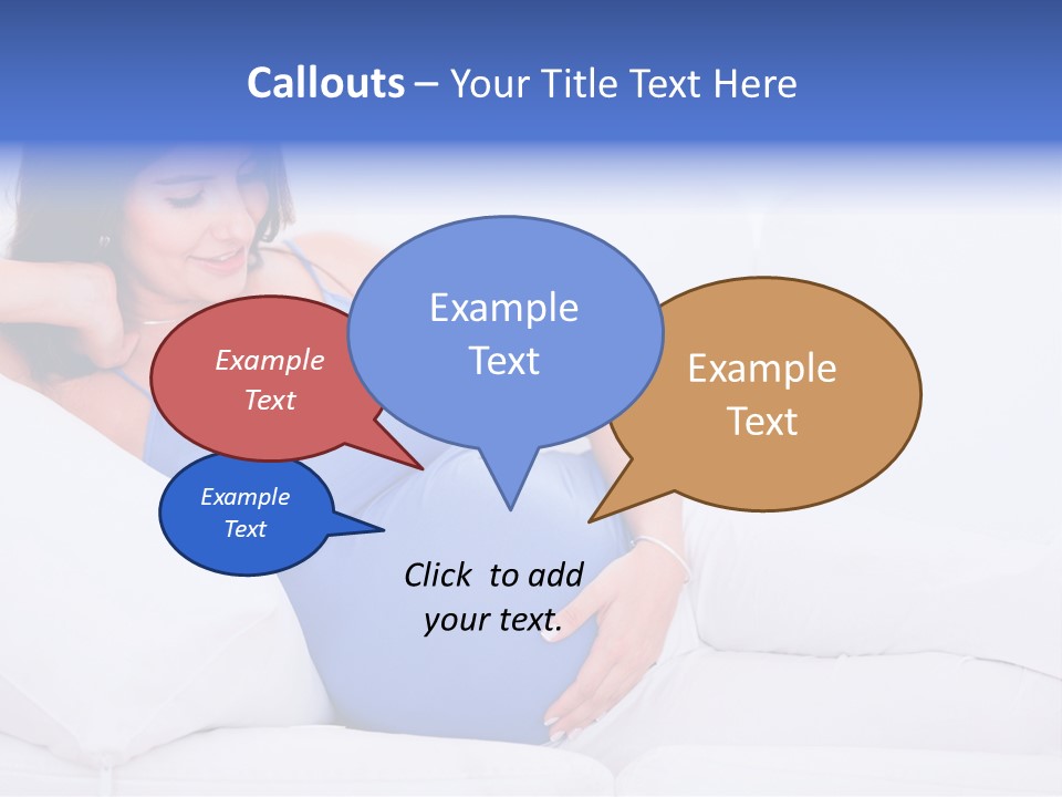 Parenthood Pregnant Joyful PowerPoint Template