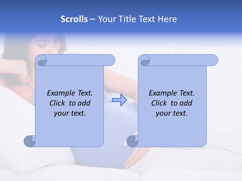 Parenthood Pregnant Joyful PowerPoint Template