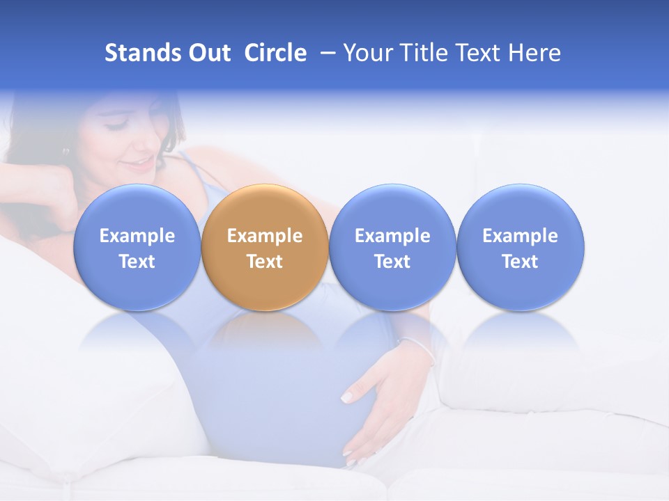 Parenthood Pregnant Joyful PowerPoint Template