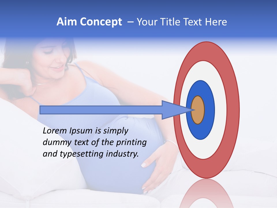 Parenthood Pregnant Joyful PowerPoint Template