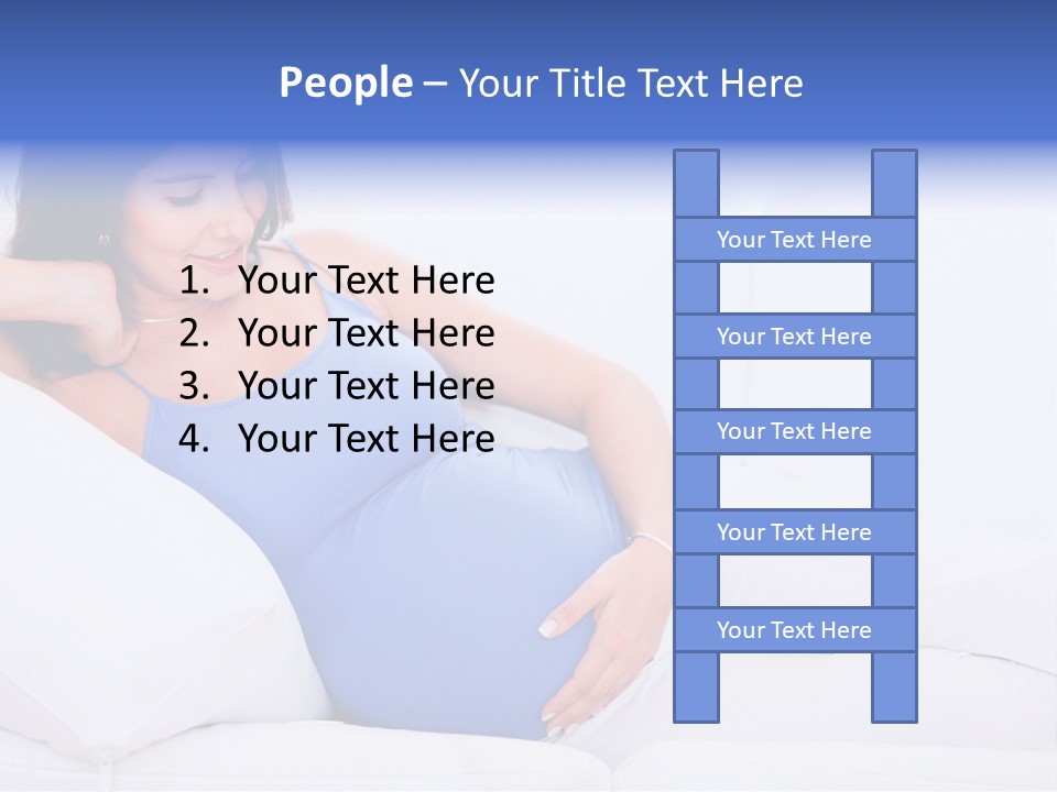 Parenthood Pregnant Joyful PowerPoint Template