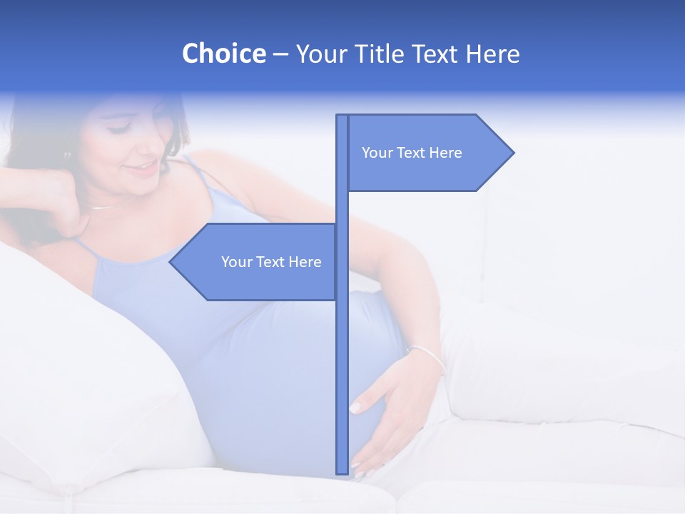 Parenthood Pregnant Joyful PowerPoint Template