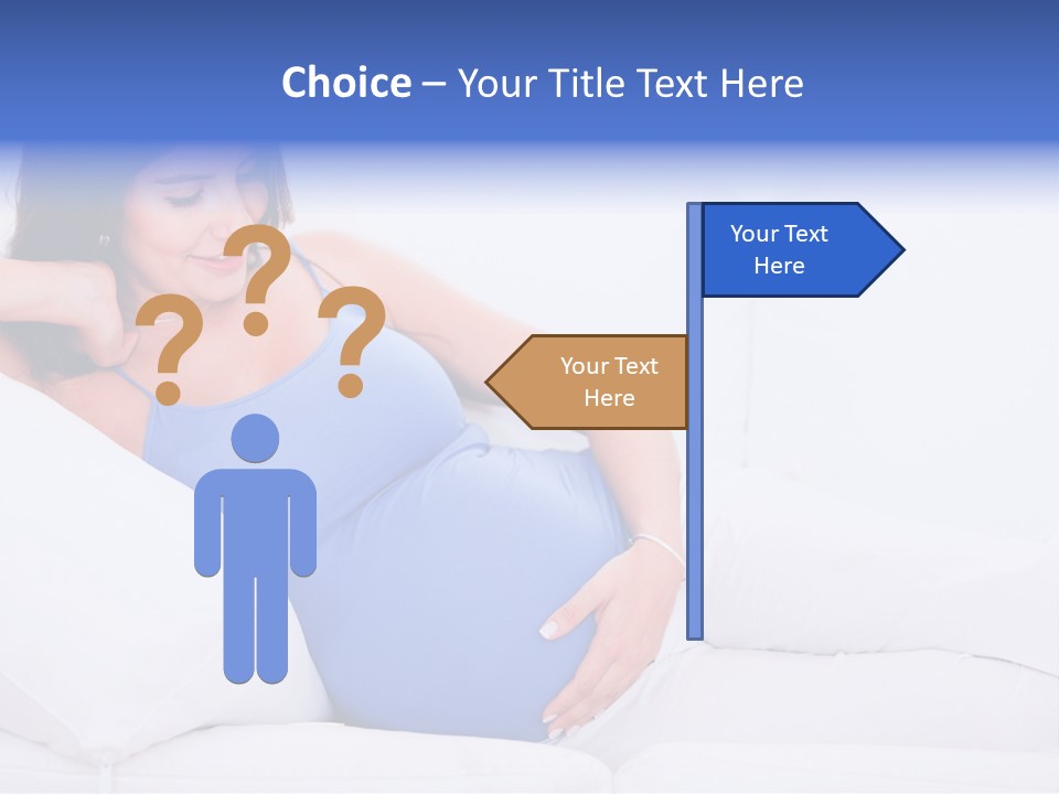 Parenthood Pregnant Joyful PowerPoint Template