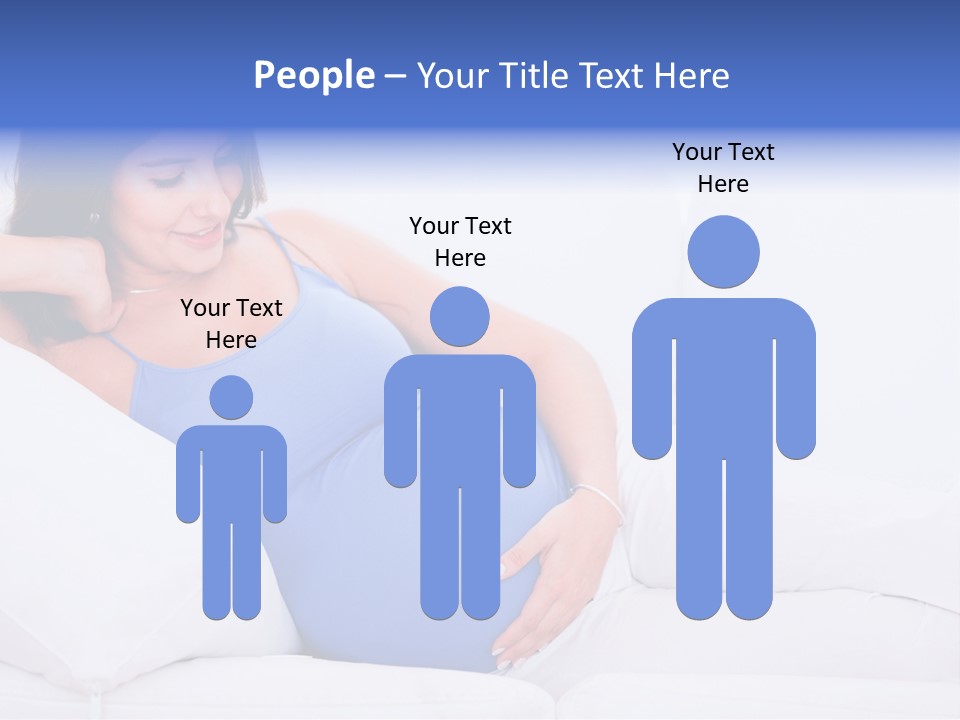 Parenthood Pregnant Joyful PowerPoint Template