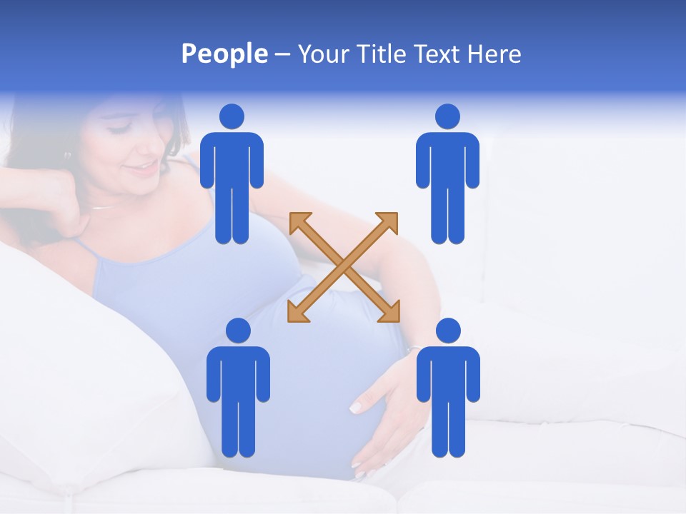 Parenthood Pregnant Joyful PowerPoint Template