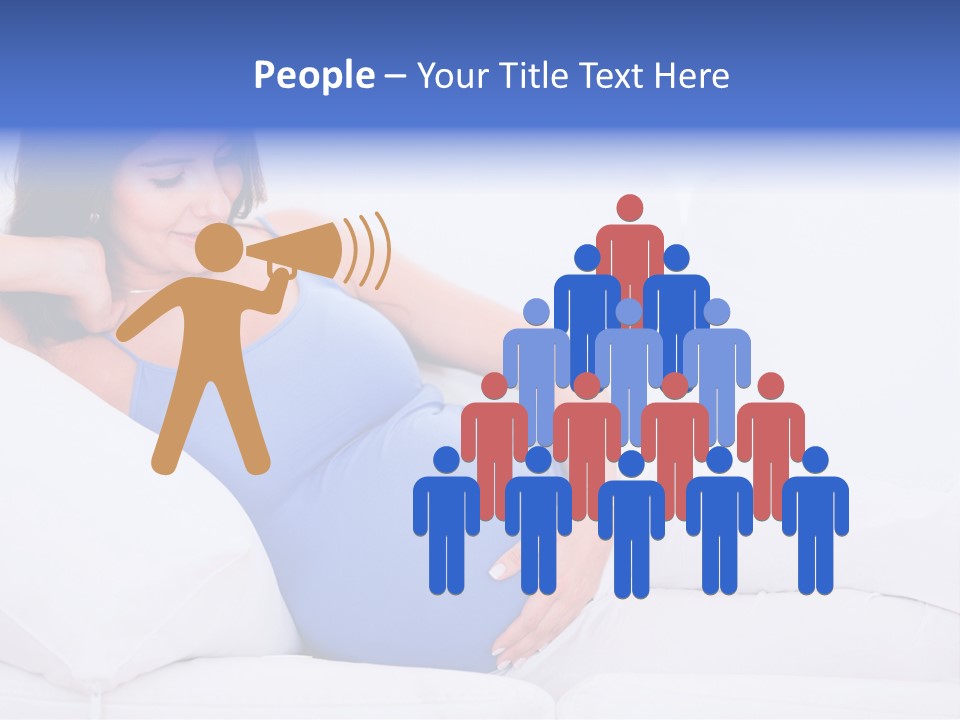 Parenthood Pregnant Joyful PowerPoint Template