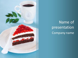 Indulgence Wolfberry Fork PowerPoint Template