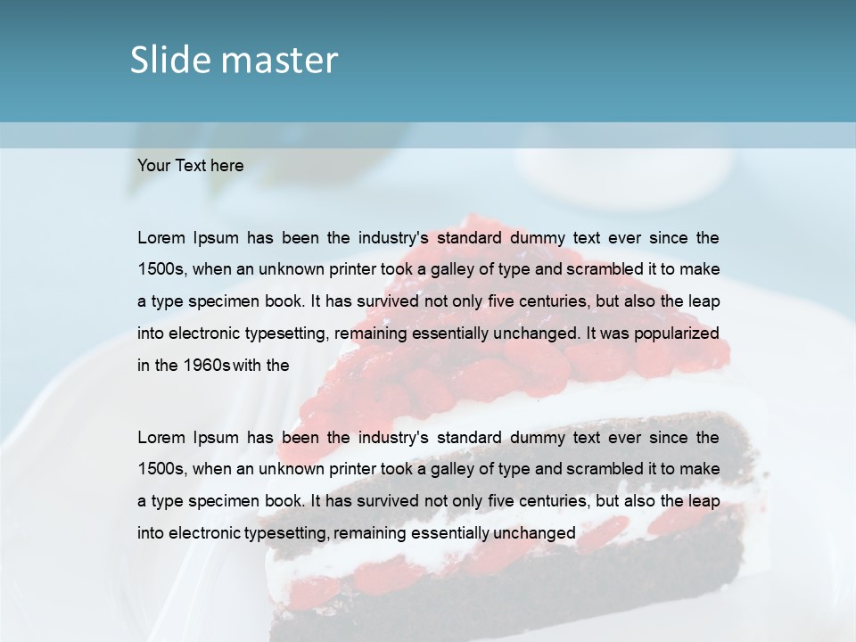 Indulgence Wolfberry Fork PowerPoint Template