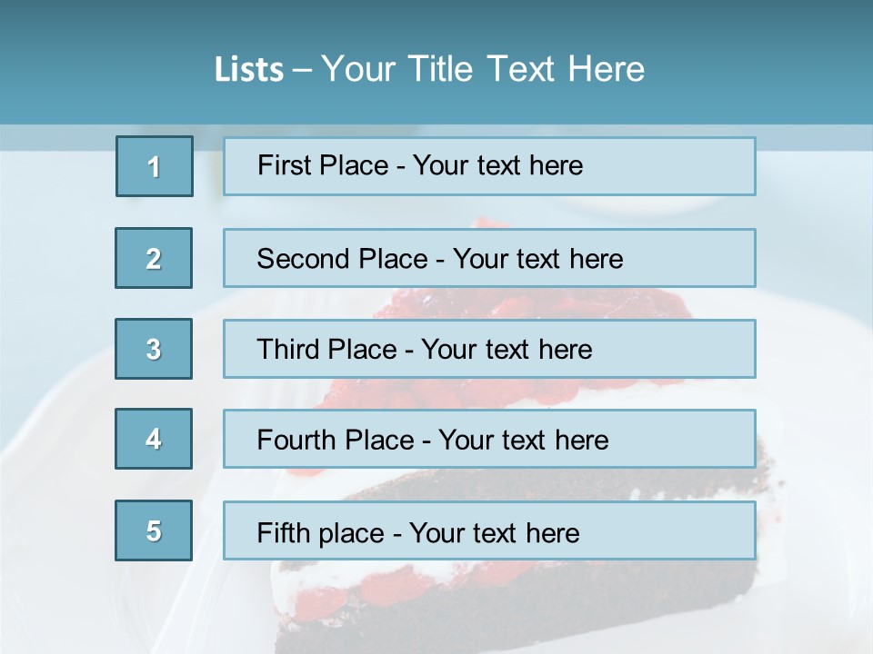 Indulgence Wolfberry Fork PowerPoint Template