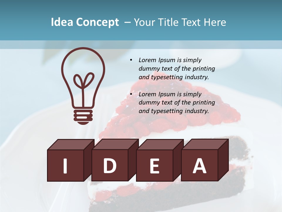 Indulgence Wolfberry Fork PowerPoint Template