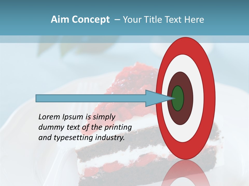 Indulgence Wolfberry Fork PowerPoint Template