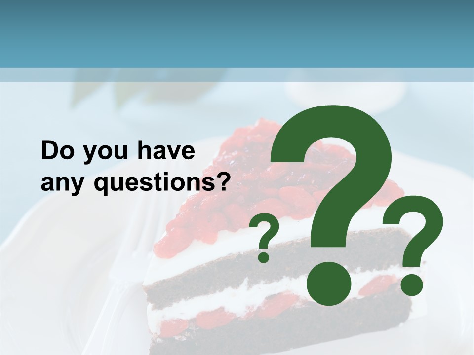 Indulgence Wolfberry Fork PowerPoint Template