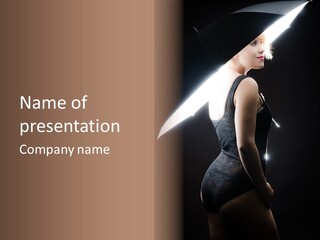 Photography Agency Woman PowerPoint Template