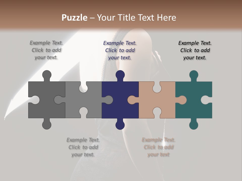 Photography Agency Woman PowerPoint Template
