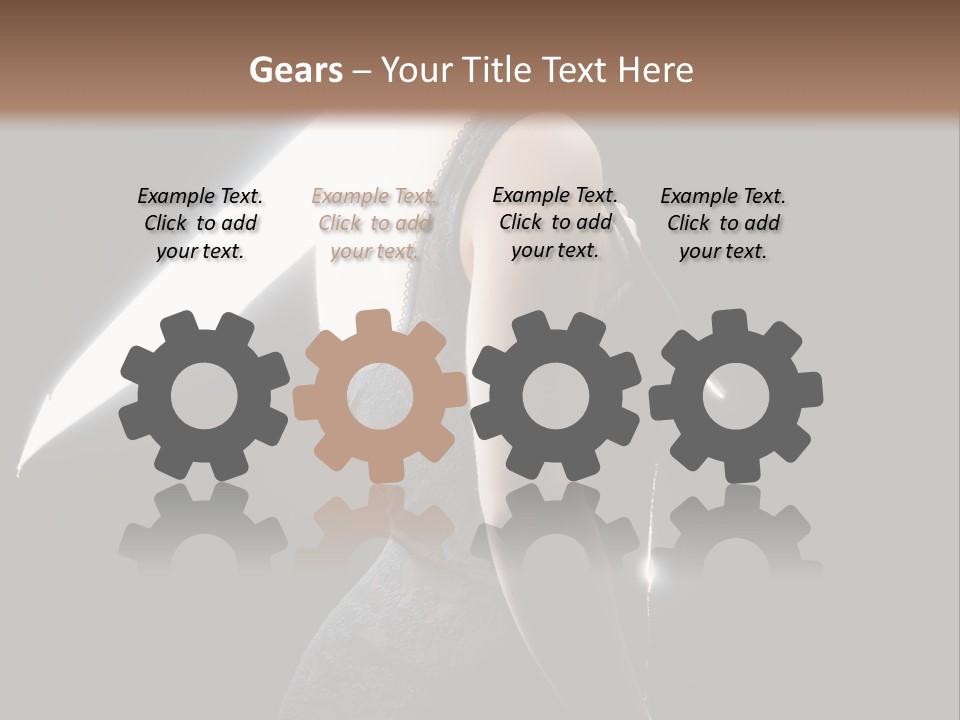 Photography Agency Woman PowerPoint Template