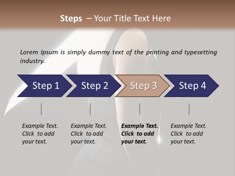 Photography Agency Woman PowerPoint Template