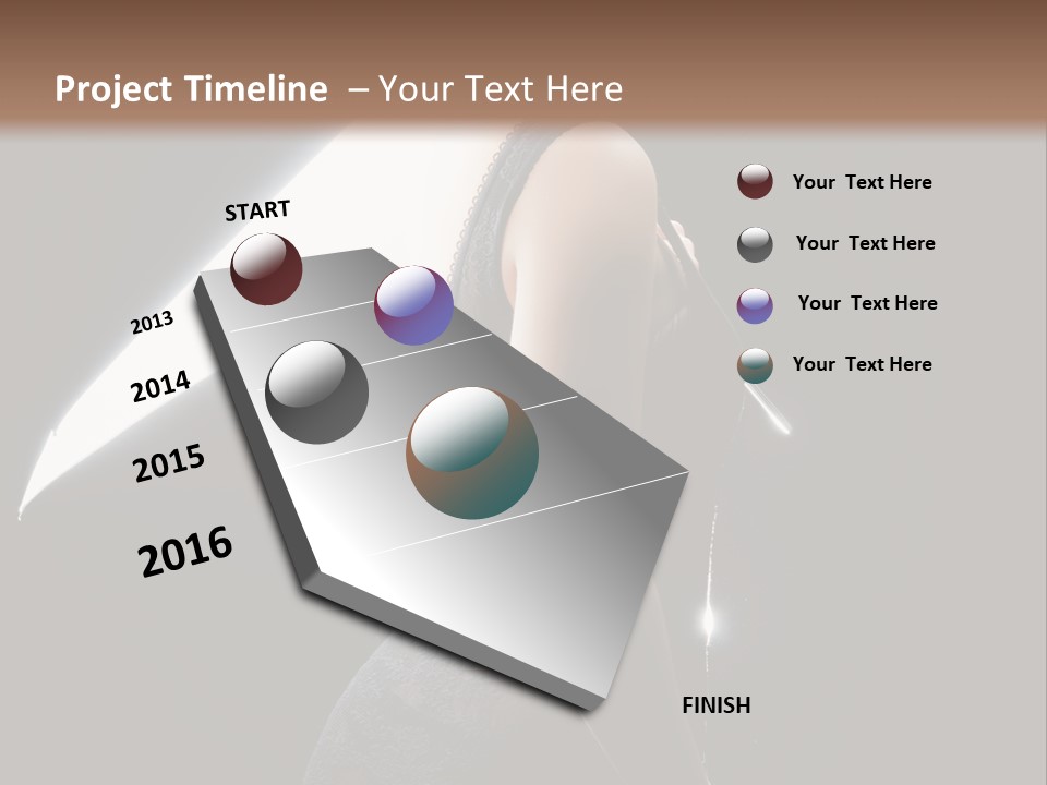 Photography Agency Woman PowerPoint Template