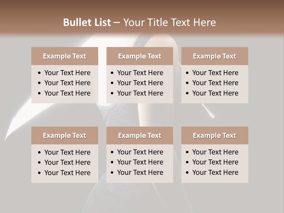 Photography Agency Woman PowerPoint Template