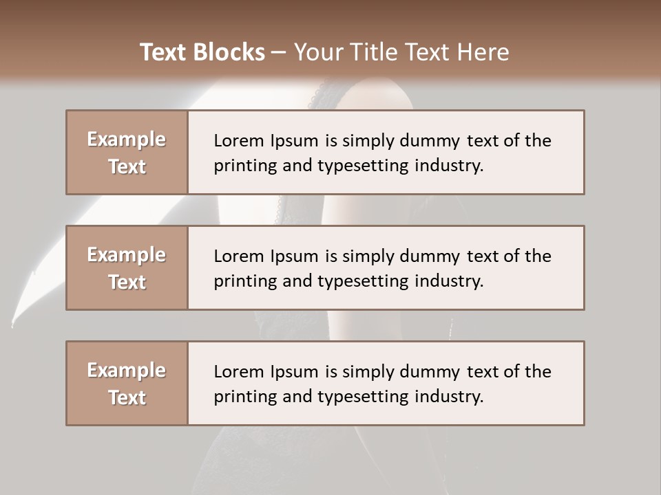 Photography Agency Woman PowerPoint Template