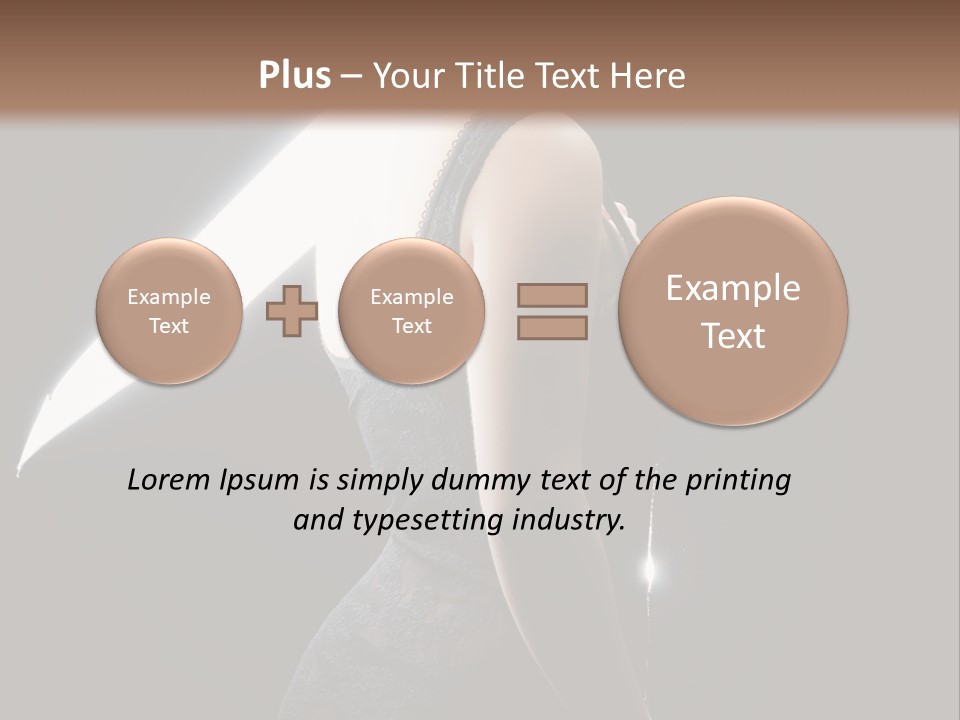 Photography Agency Woman PowerPoint Template