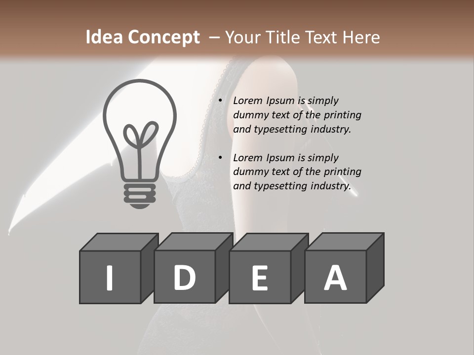 Photography Agency Woman PowerPoint Template