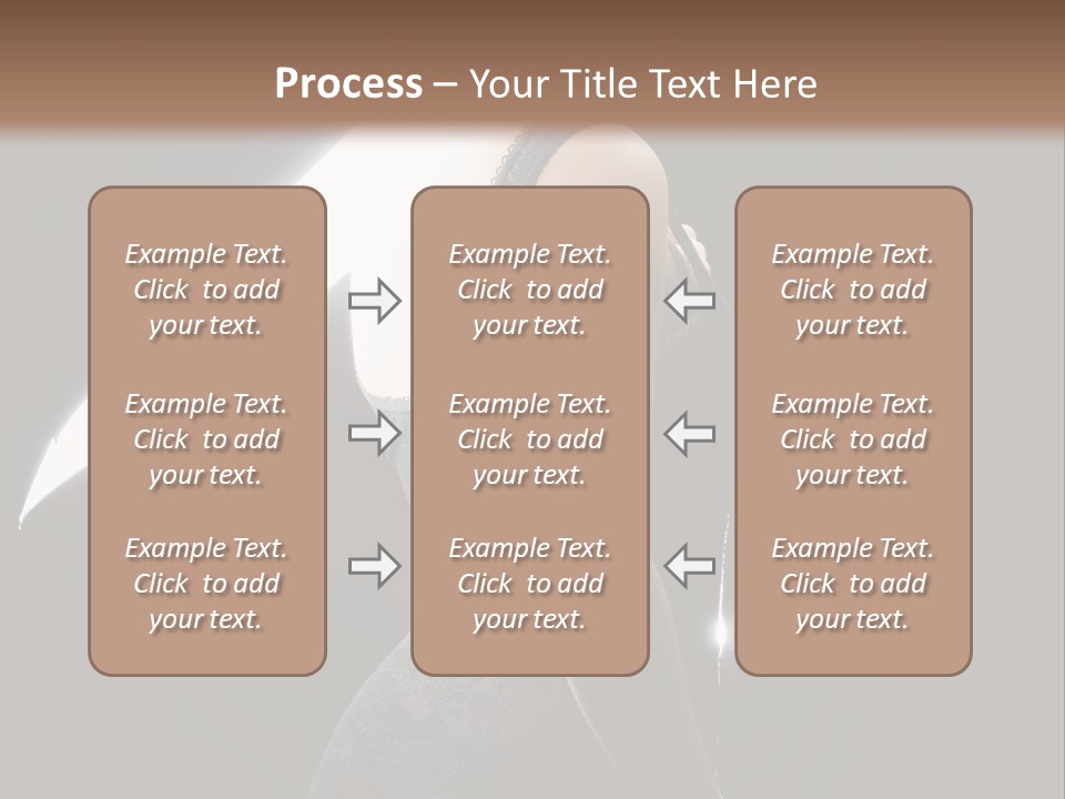 Photography Agency Woman PowerPoint Template