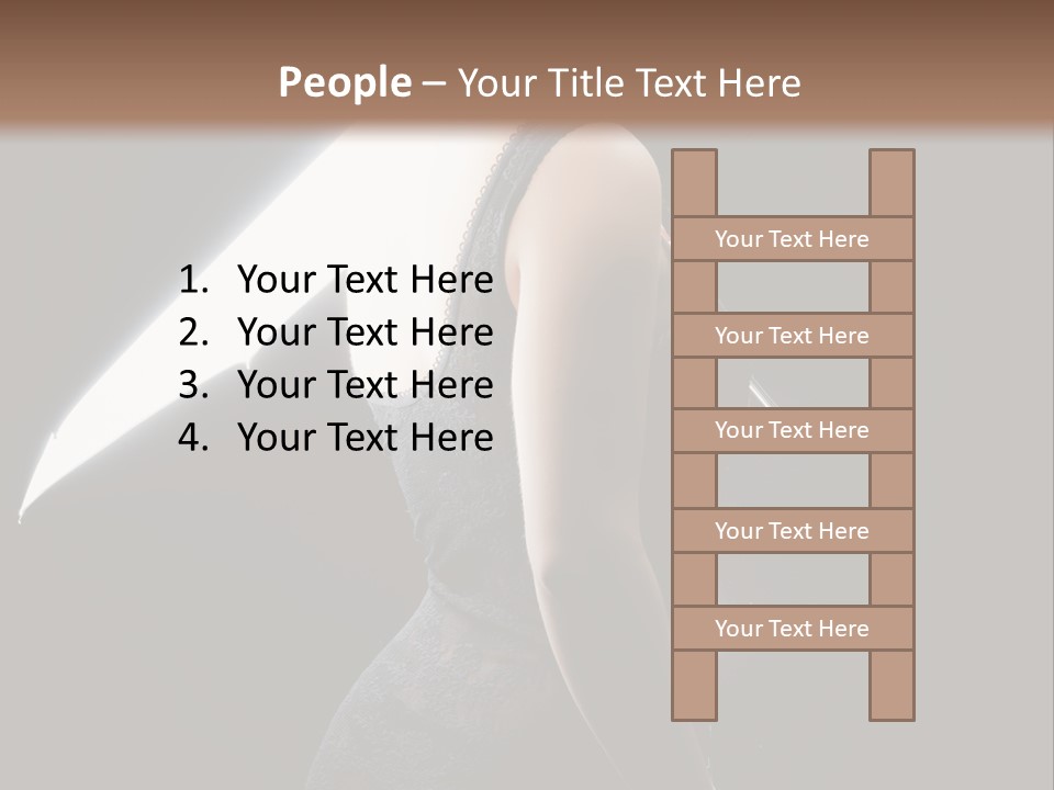 Photography Agency Woman PowerPoint Template