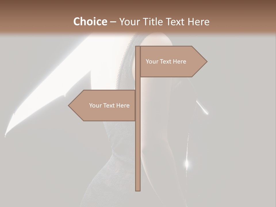 Photography Agency Woman PowerPoint Template
